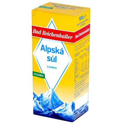 ALPSKÁ SŮL JÓD + FLUOR 500G