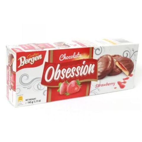 BERGEN OBSSESION COOKIES JAHODA 128G