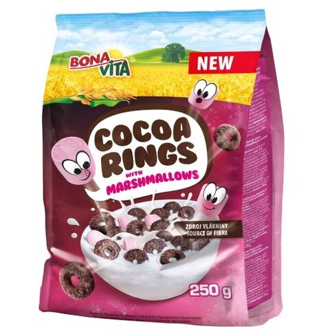 BONAVITA COCOA RINGS WITH MARSHMALLOWS 375G