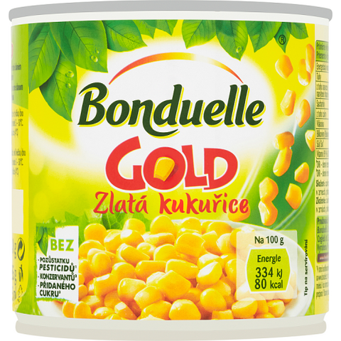 BONDUELLE GOLD ZLATÁ KUKUŘICE 410G/PP285G