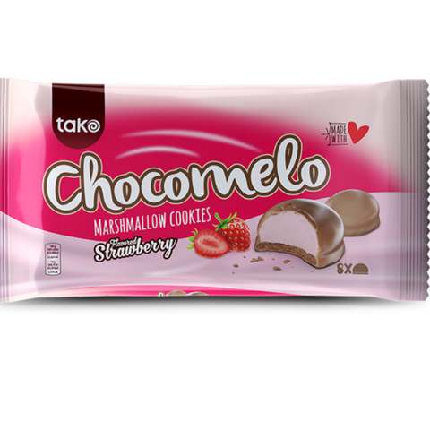 CHOCOMELO JAHODOVÉ S MARSHMALLOW 112G