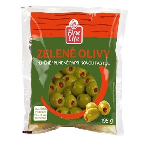 FINE LIFE OLIVY ZELENÉ S PAPRIKOVOU PASTOU 195/80G