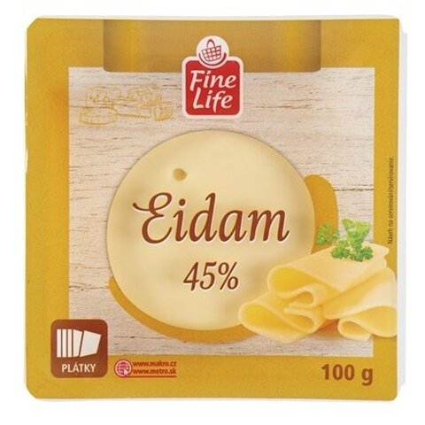 FL EIDAM 45% PLÁTKY 100G