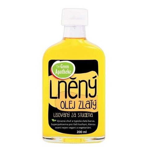 GREEN APOTHEKE OLEJ LNĚNÝ ZLATÝ 200ML