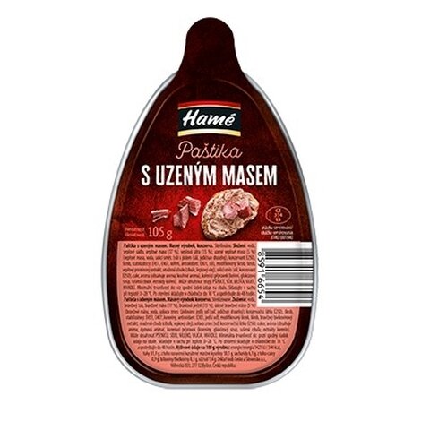 HAMÉ PAŠTIKA S UZENÝM MASEM 105G