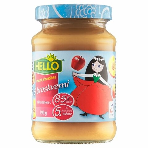 HELLO OVOCNÁ PŘESNÍDÁVKA BROSKEV 100G