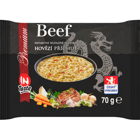 IN TASTE PREMIUM BEEF INSTANT NOODLES 70G