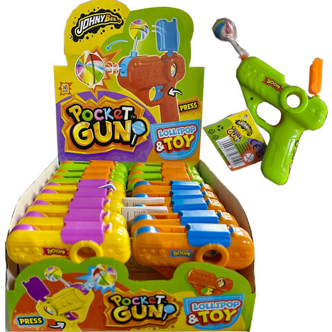 JOHNY BEE POCKET GUN PISTOL S LÍZÁTKEM 5G