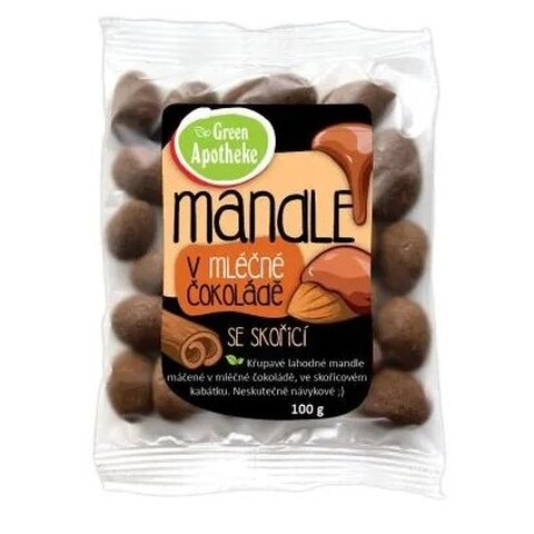 MANDLE V MLÉČNÉ ČOKOLÁDĚ 100G