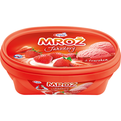 MROŽ JAHODOVÝ S TVAROHEM 850ML