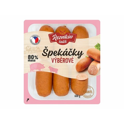 ŘEZNÍKŮV TALÍŘ ŠPEKÁČKY VÝBĚROVÉ 600G