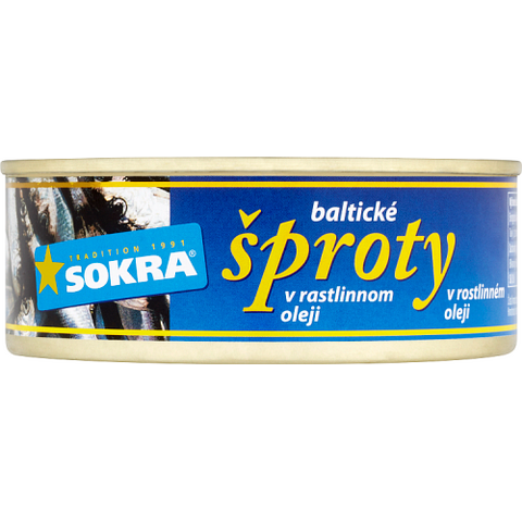 SOKRA ŠPROTY V ROSTL.OLEJI 240G