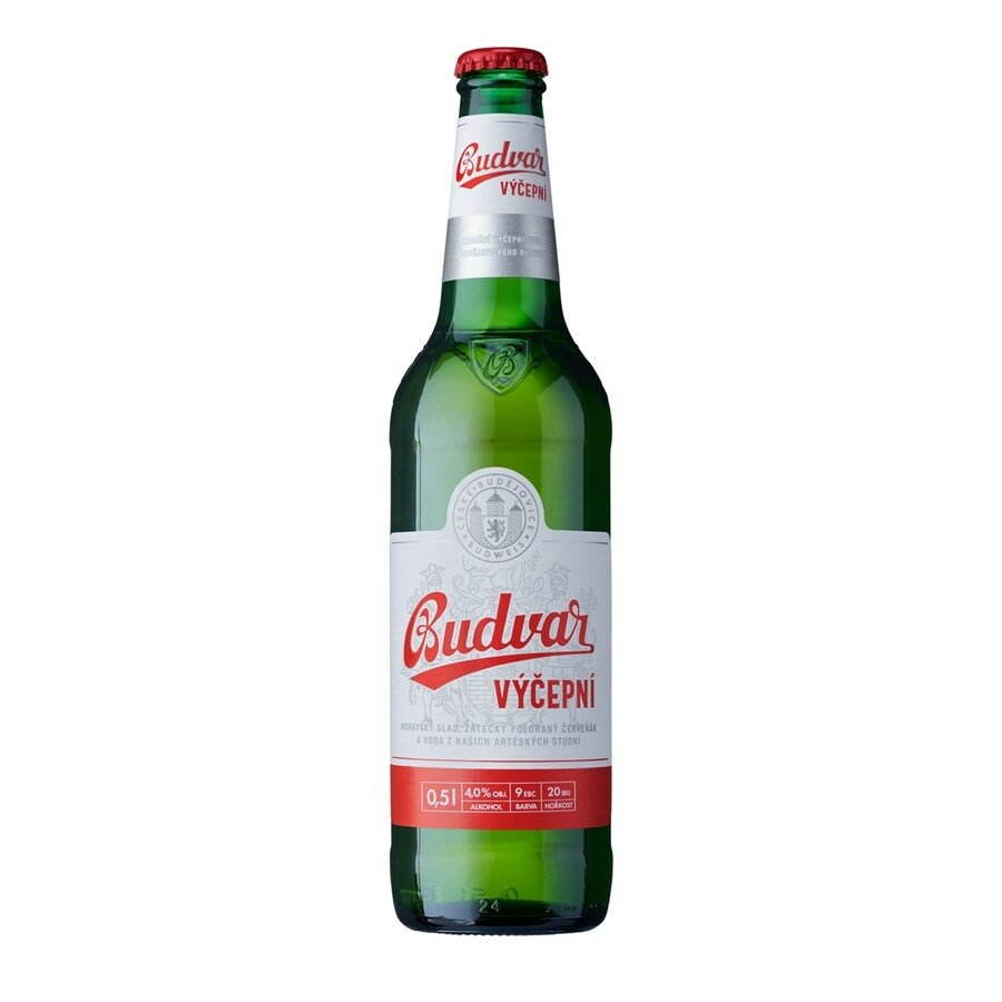 BUDWEISER BUDVAR SVĚTLÉ VÝČEPNÍ PIVO 500ML