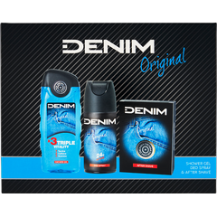 DENIM ORIGINAL AS 100ML + SPRCHOVÝ GEL 250ML + DEODORANT 150ML