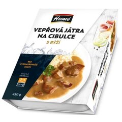 HAMÉ VEPŘOVÁ JÁTRA NA CIBULCE RÝŽE 450G