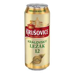 KRUŠOVICE 12° KRÁLOVSKÝ LEŽÁK 500ML PLECH