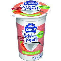 KUNÍN SELSKÝ JOGURT LESNÍ JAHODA 200G