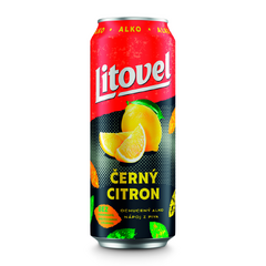 LITOVEL ČERNÝ CITRON 4% 500ML PLECH