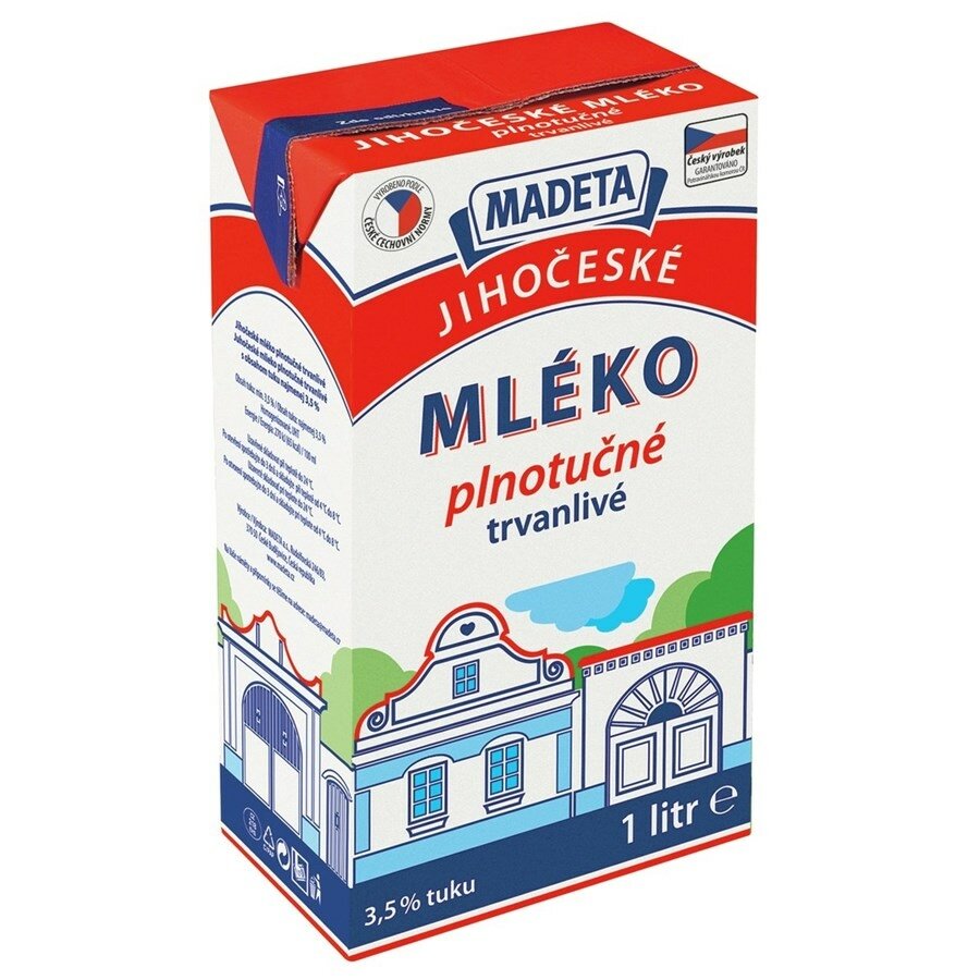 MADETA JIHOČESKÉ MLÉKO PLNOTUČNÉ 1 L