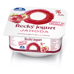 MILKO ŘECKÝ JOGURT JAHODA 0% 140G