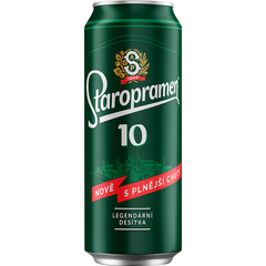 STAROPRAMEN 10° 500ML PLECH