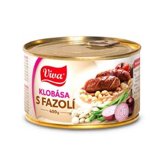 VIVA KLOBÁSA S BÍLOU FAZOLÍ 400G